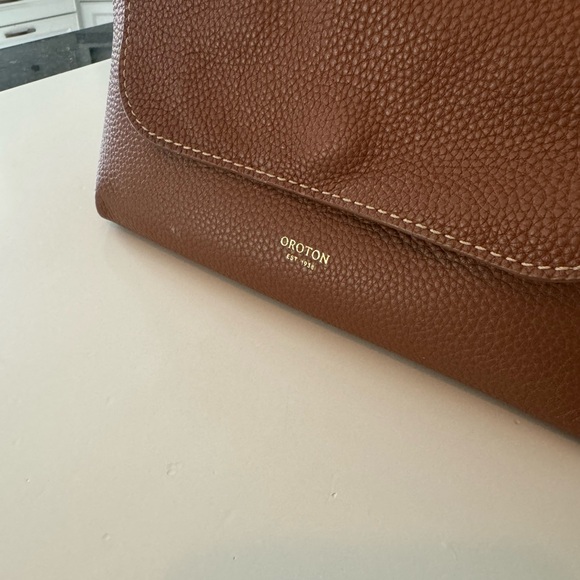 Oroton Margot Medium Satchel in Brown Size M - Picture 8 of 16